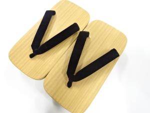 未使用品　男物桐下駄(24.5センチ)